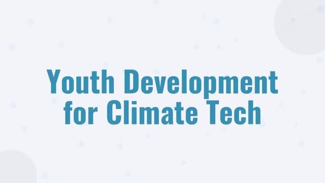 Youth Development for Climate Tech